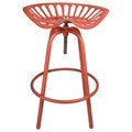 Cerrar Cast Iron & Steel Industrial Heritage Tractor Chair, Red CE2659196